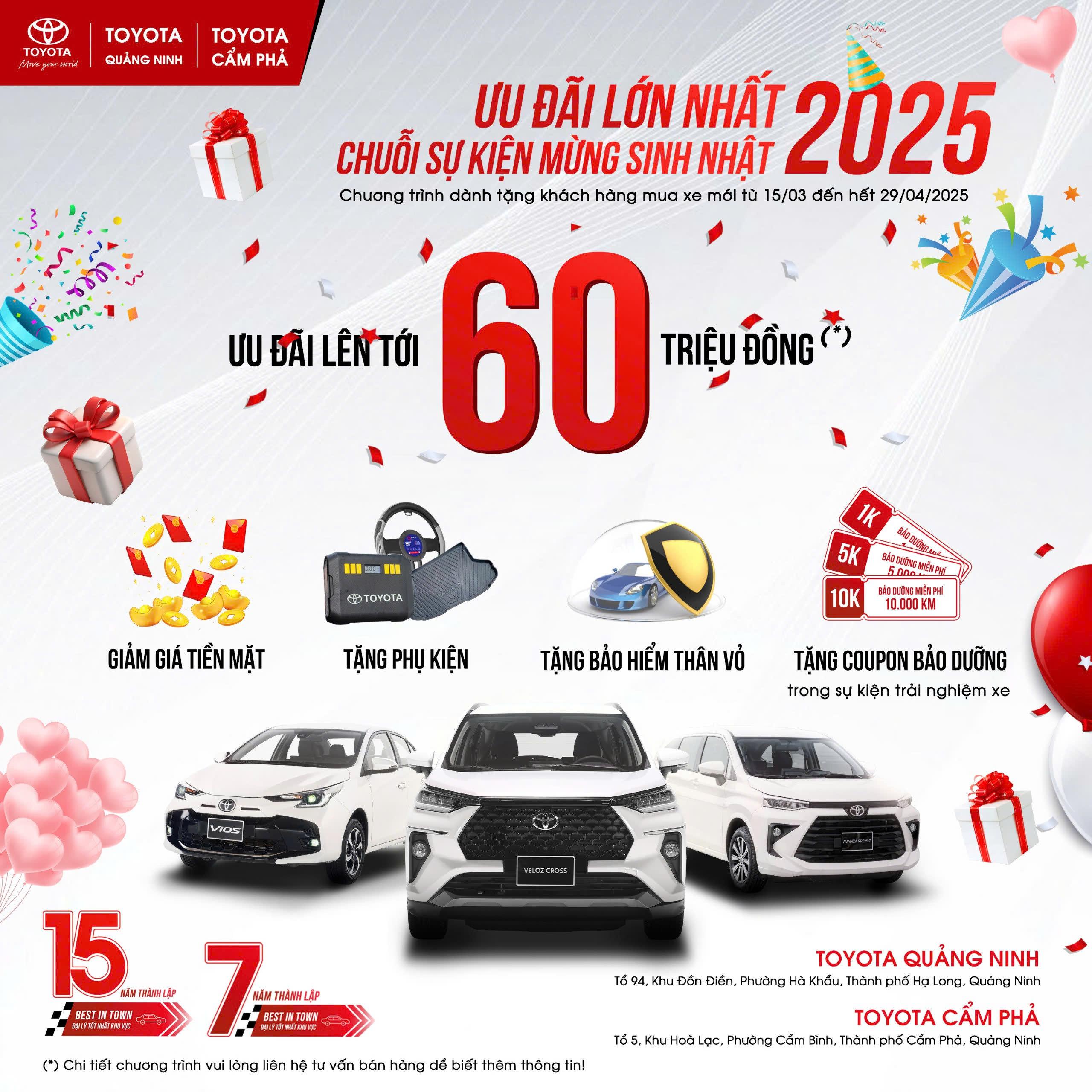 🔥 SIÊU ƯU ĐÃI LỚN NHẤT 2025 - CHỈ CÓ TẠI TOYOTA QUẢNG NINH & TOYOTA CẨM PHẢ! 🔥