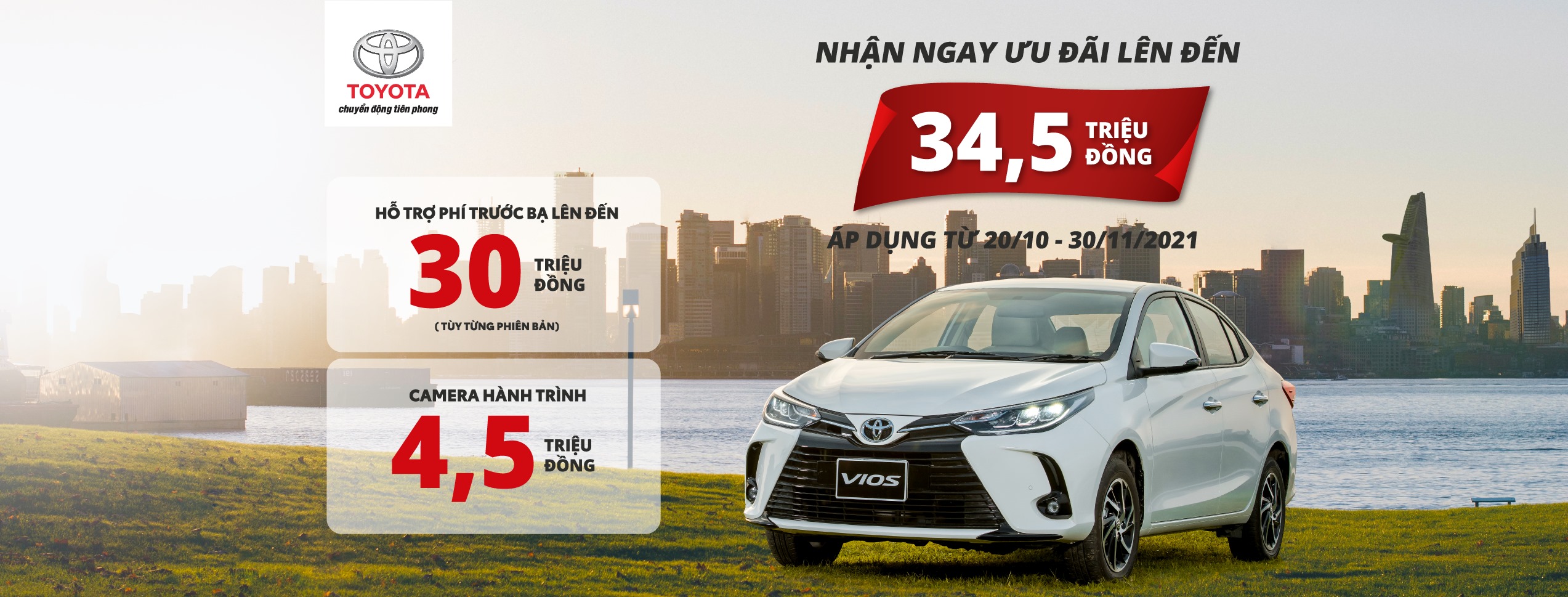 Toyota Cẩm Phả triển khai chương trình ưu đãi dành cho Vios lên tới 34,5 triệu đồng