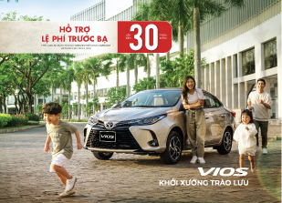 Toyota Cẩm Phả triển khai chương trình ưu đãi lên đến 30 triệu đồng cho Vios